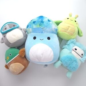 Squishmallows Kellytoy Assorted Lot of 5 Plush Toys